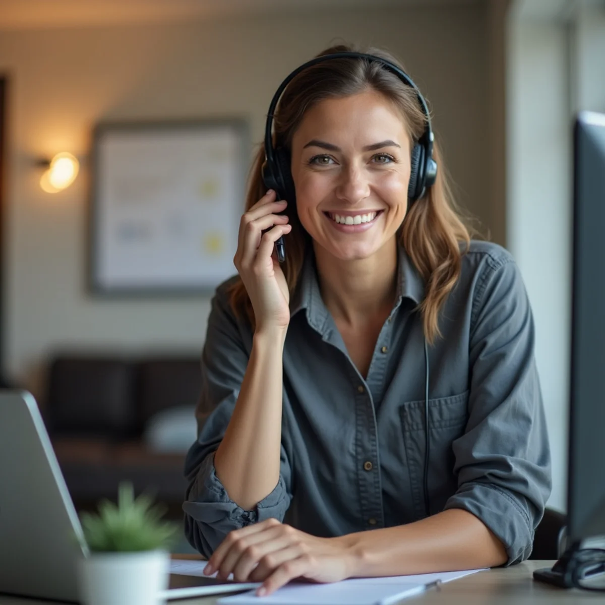 Friendly HVAC dispatcher ready to take service calls in Kennesaw, GA