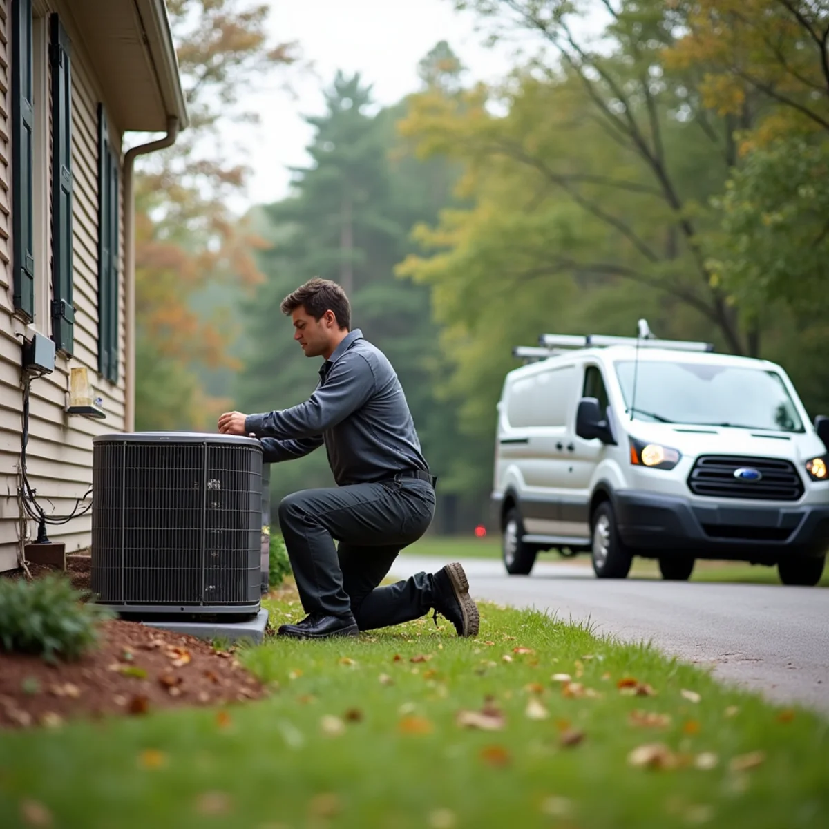 One of Kennesaw's oldest 1970s homes in Shiloh Hills receiving a new HVAC system