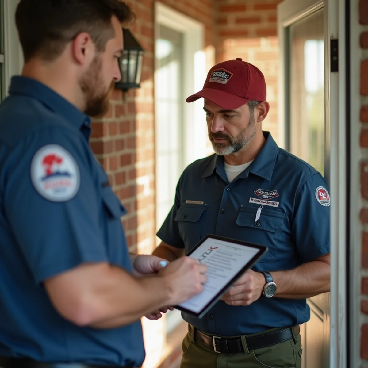 Residential HVAC Services in progress at a Kennesaw, GA home by a licensed HVAC technician